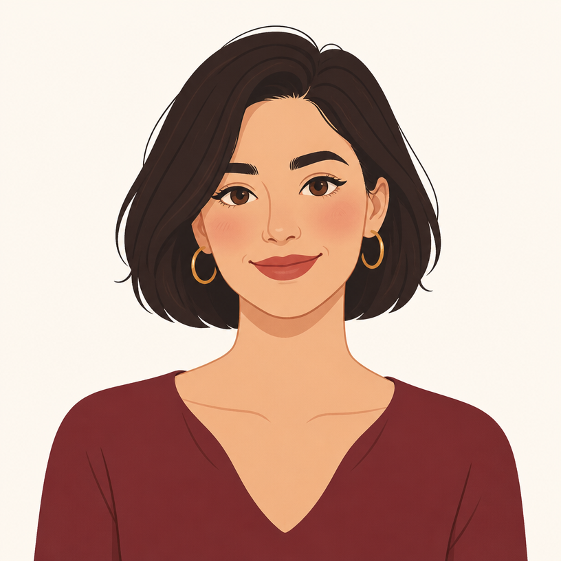 Illustrated portrait of Katerina, Product Designer at Salon Director